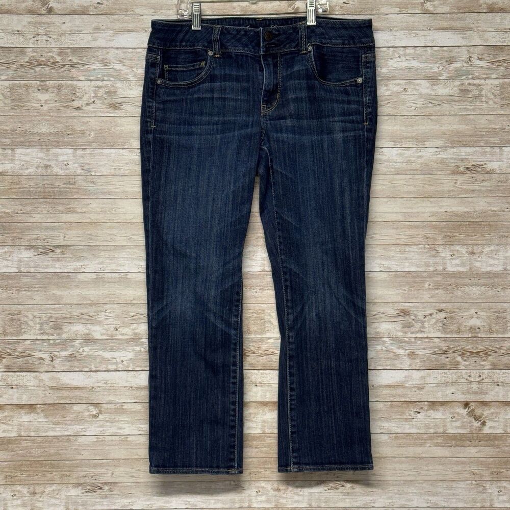 American Eagle AE Artist Stretch Crop Jeans Womens 12 Regular Y2K